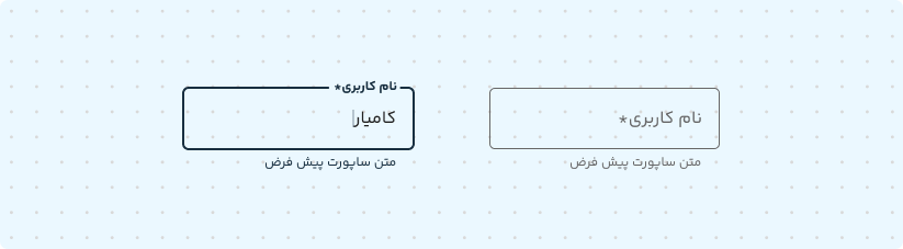 فیلد های اجباری دستور العمل