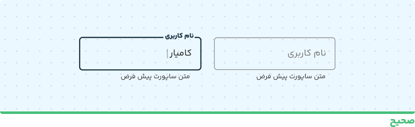 فیلد های اجباری دستور العمل